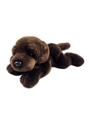 Bestever Chocolate Lab Plush Realistic Labrador Retriever 12" Stuffed Animal
